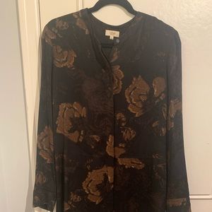 Wilfred Silk Dress in Muted Florals